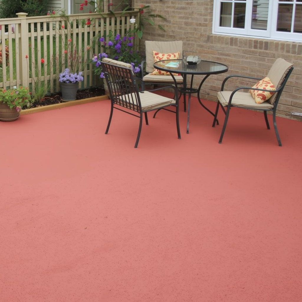 Red Resin Patio